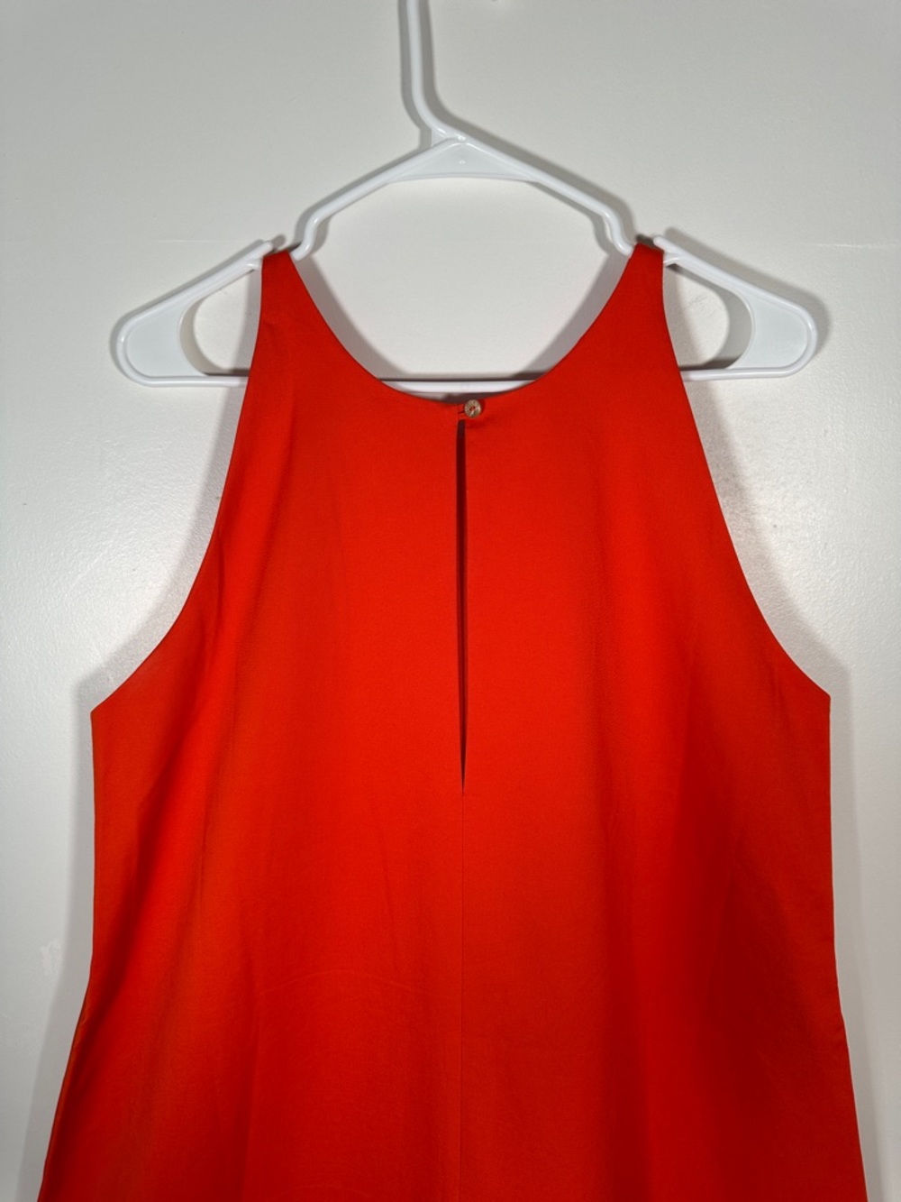 Bird & Knoll Orange Maxi Dress Sleeveless A-Line Minimalist Size L Flowy Chic - Picture 12 of 14